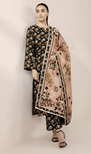 3 piece unstitched lawn suit