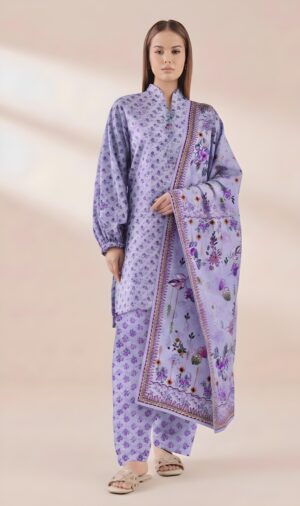 3 piece unstitched lawn suit