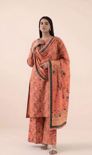 3 piece unstitched lawn suit