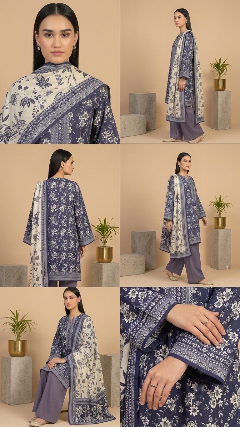 bin saeed printed 3 piece bin saeed printed 3 piece
