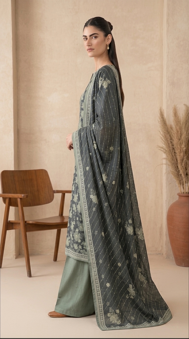 bin saeed printed 3 piece bin saeed printed 3 piece