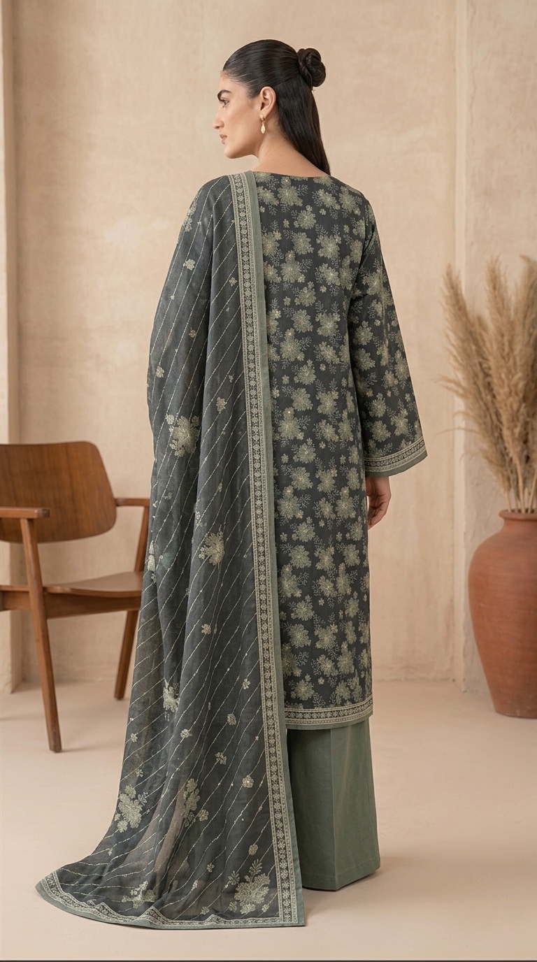 bin saeed printed 3 piece bin saeed printed 3 piece